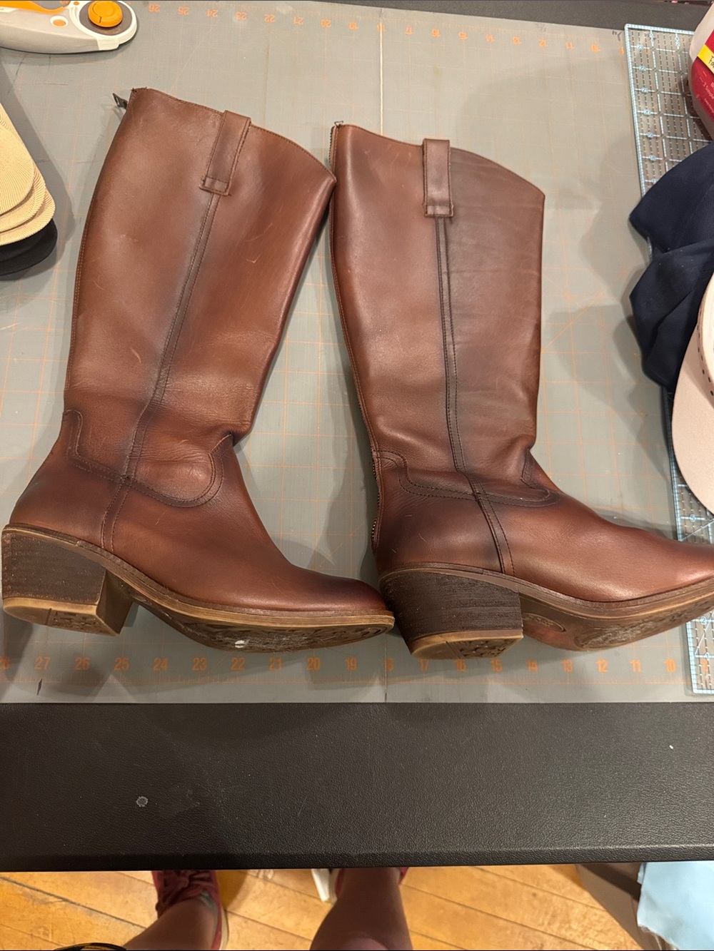 Söfft Brown Leather Knee-High Women's Boots